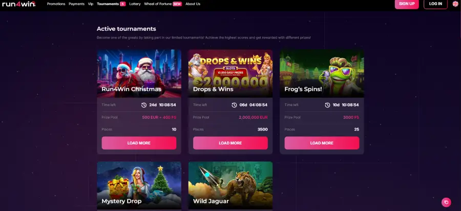 Run4Win Casino Tournaments