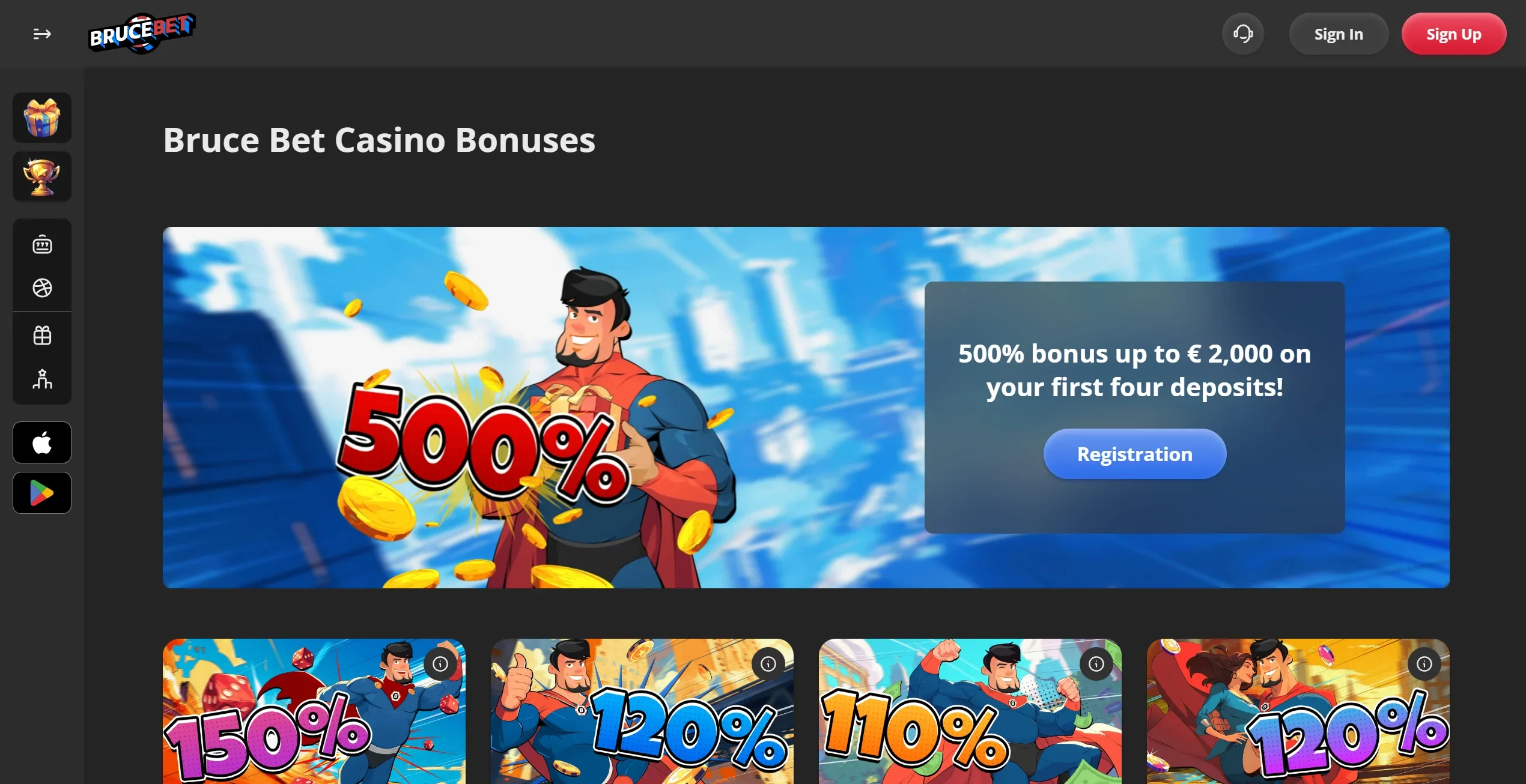 Bruce Bet Casino Bonuses