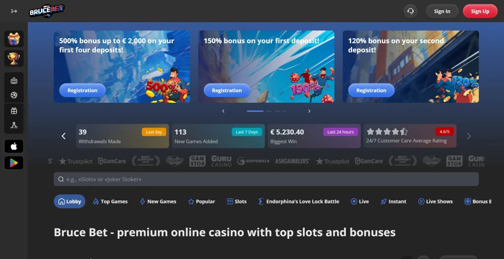 Bruce Bet Casino Home