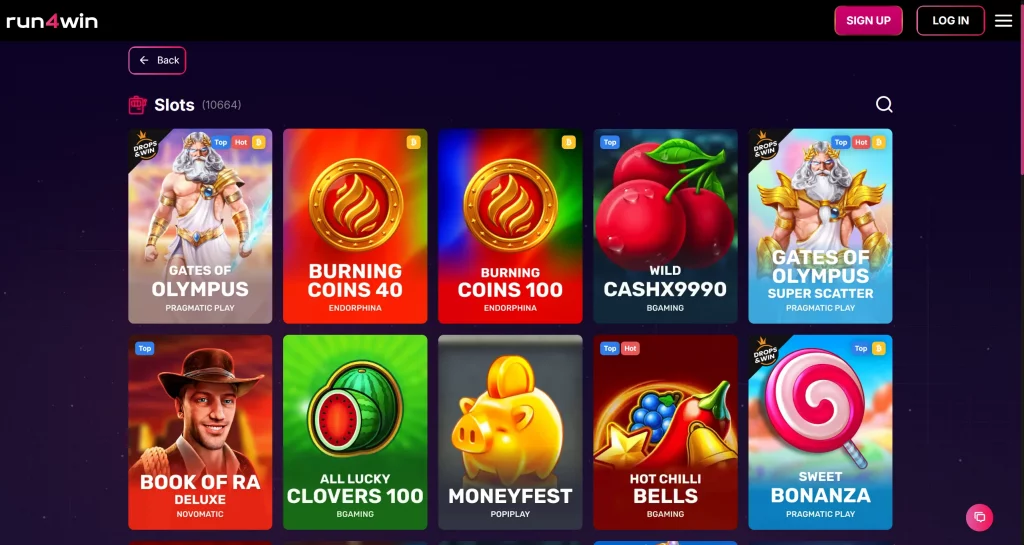 Run4Win Casino slots