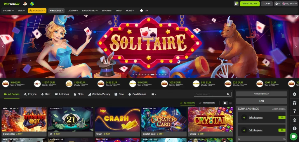 WinWin Casino online games