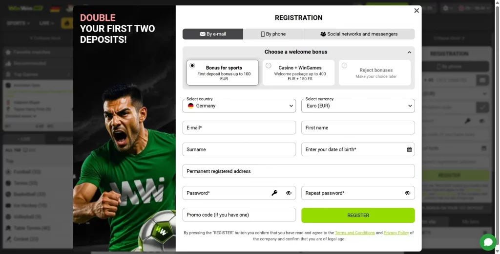 WinWin Casino registration