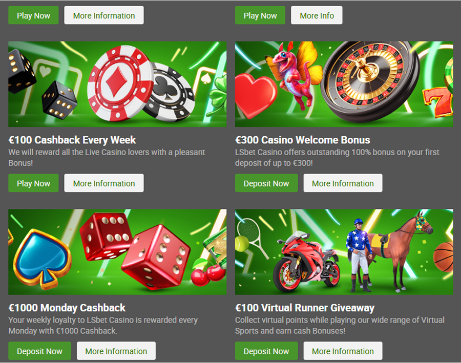 LSBet Casino Bonuses