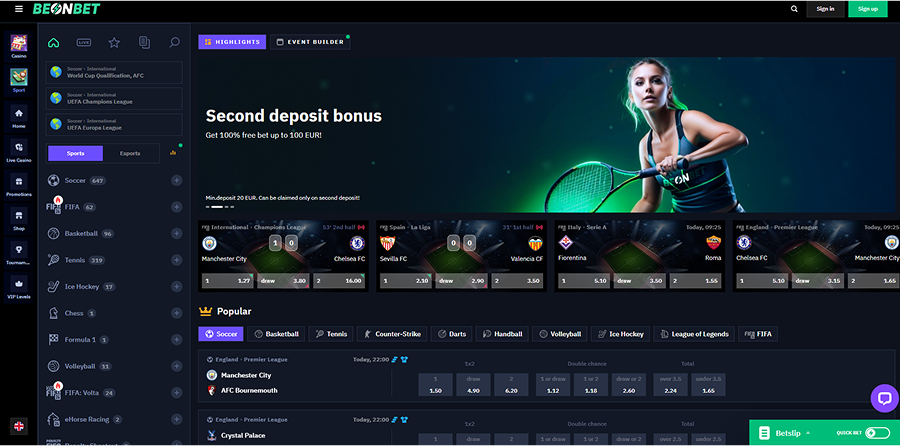 Beonbet Casino Sports