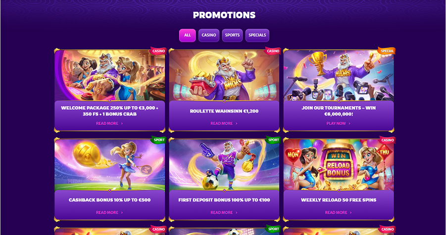 Midas Luck Promotions