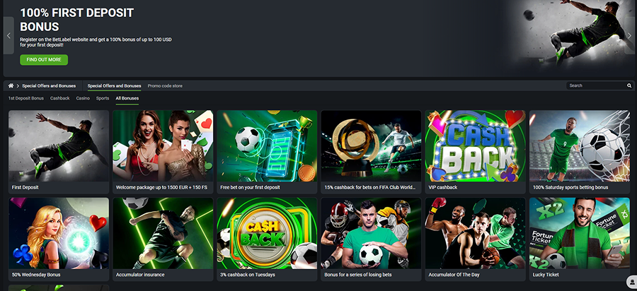 Betlabel Casino Promotions