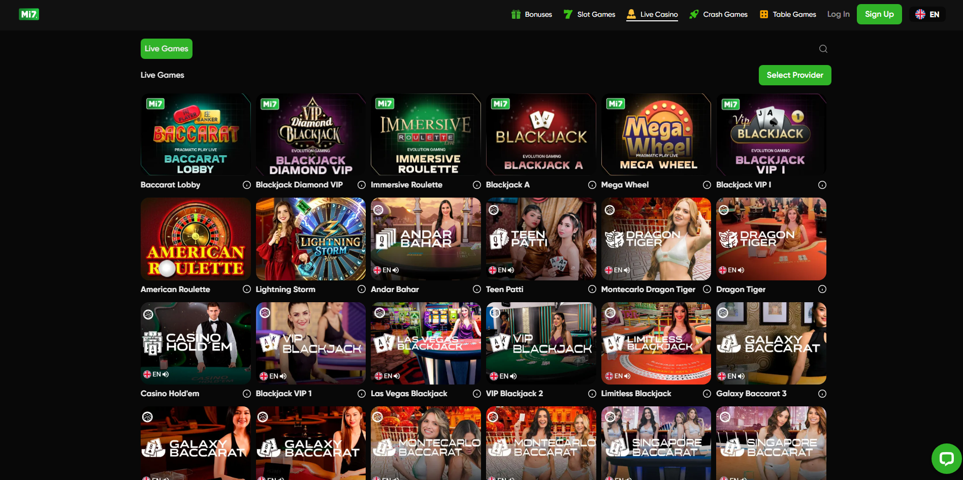 Mi7eu Casino Live