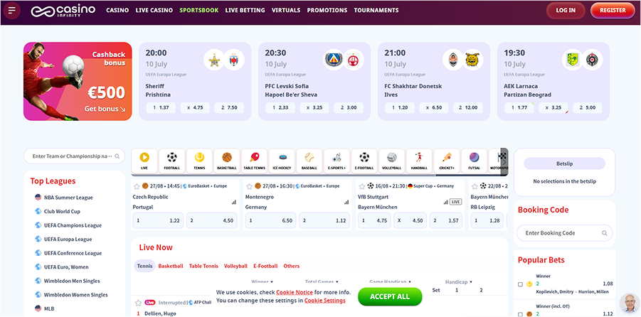 Infinity Casino Sports