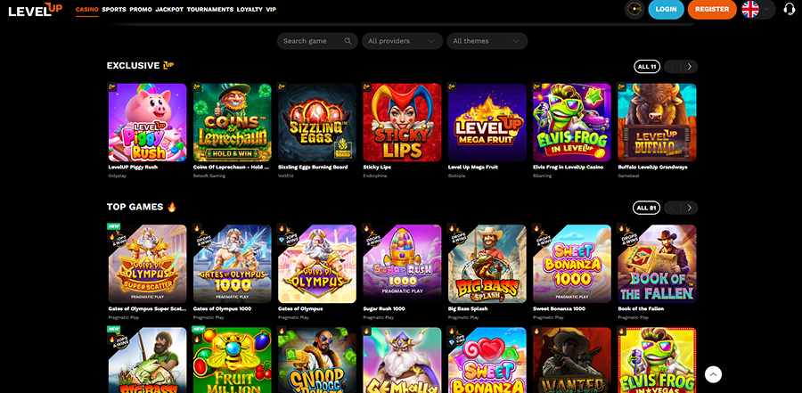 LevelUp Casino Slots