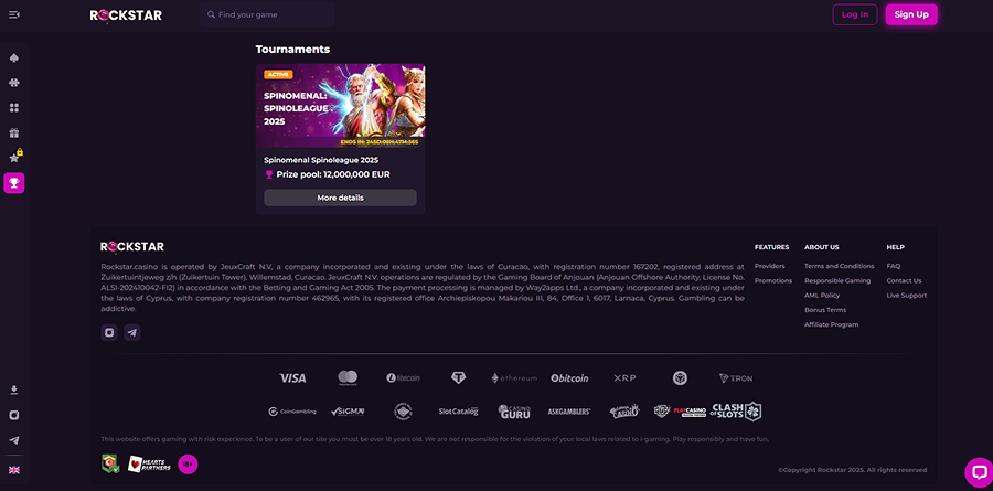 Rockstar Casino Tournaments