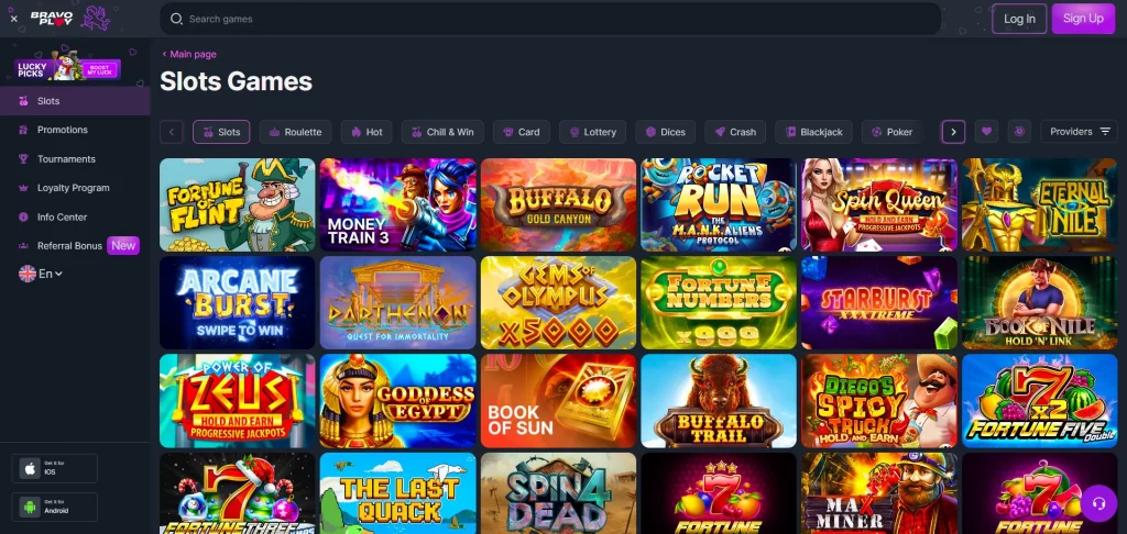 BravoPlay Casino Games