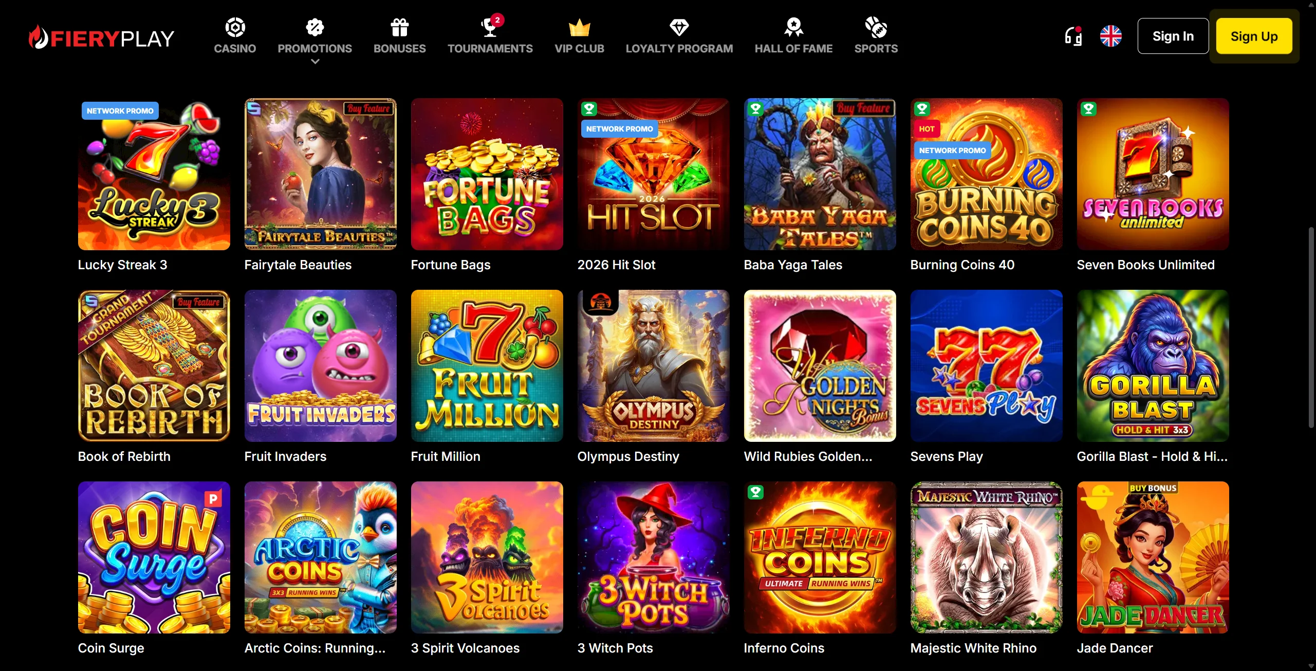 FieryPlay Casino slots