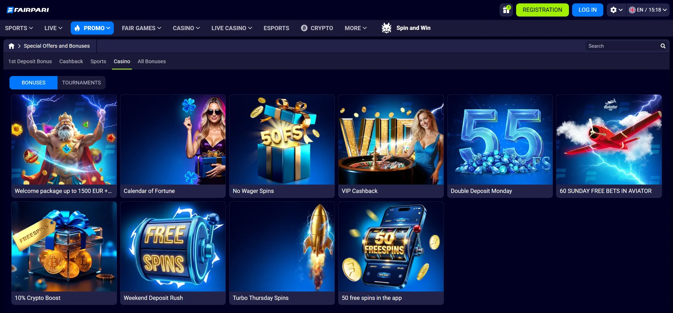 FairPari Casino Bonuses