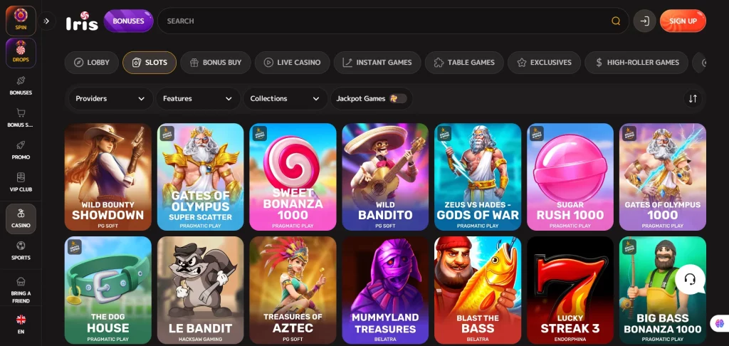 Iris casino slots