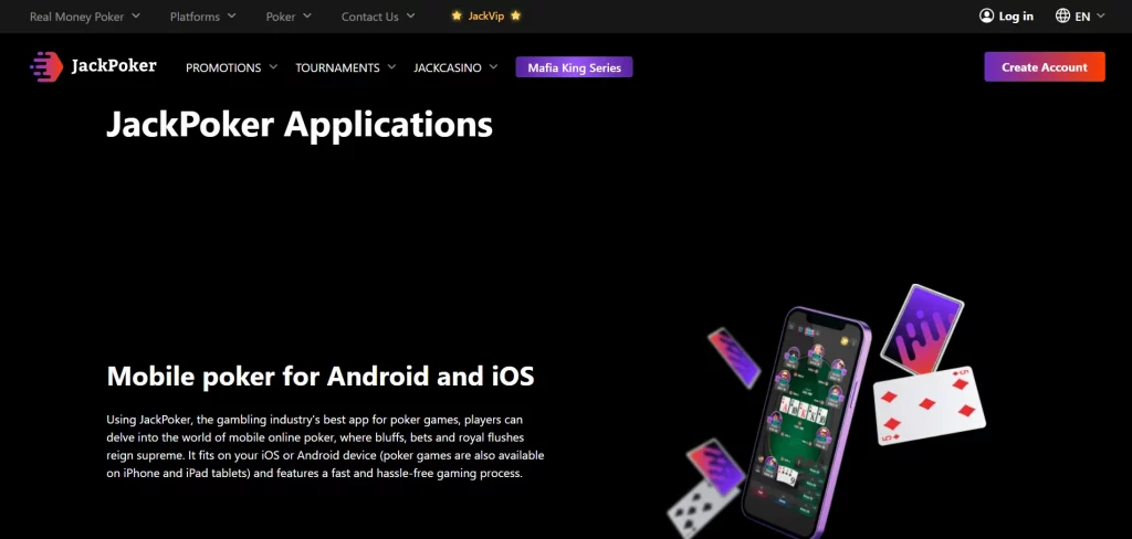 jackpoker room mobile app