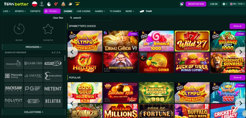 SpinBetter casino slots