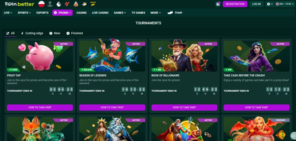 SpinBetter casino tournaments