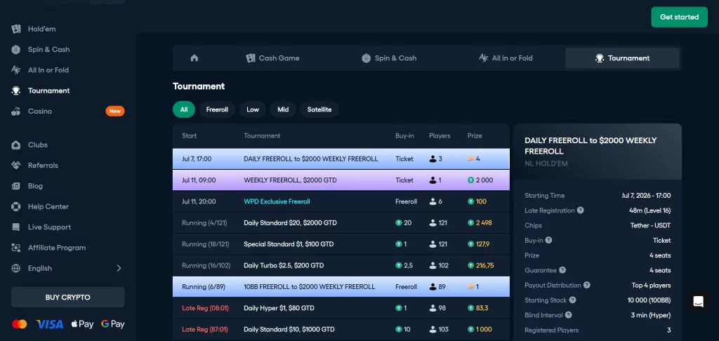 BasePoker tournaments