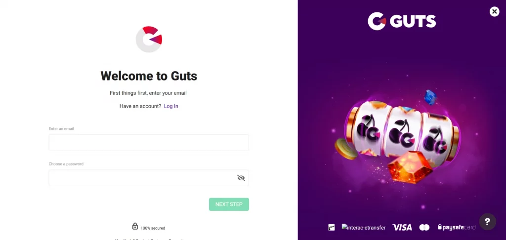 Guts Poker sign up