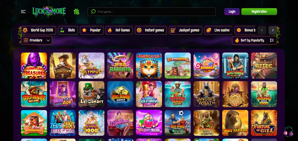 LuckMore Casino slots