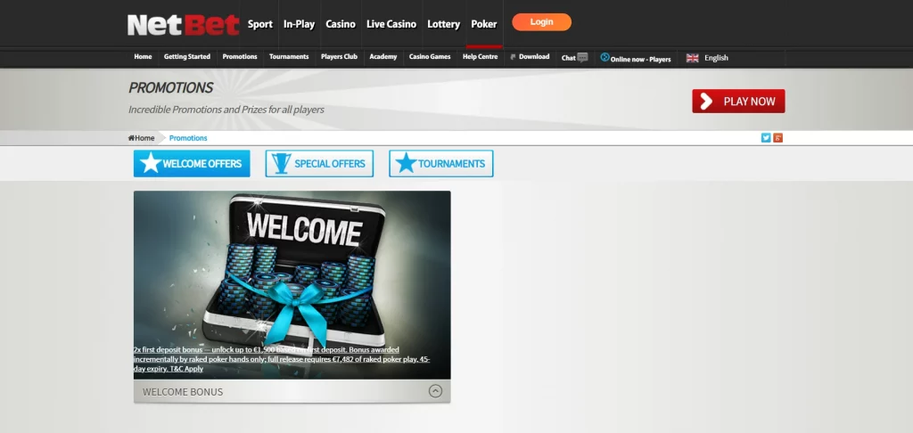 NetBet Poker promotions