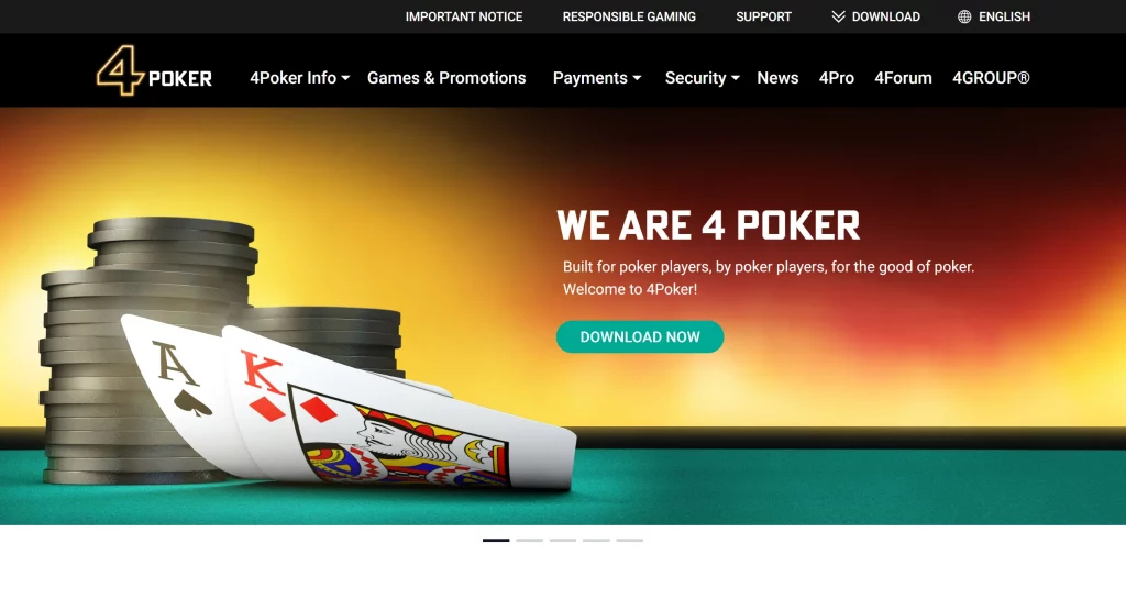 4Poker Room home page