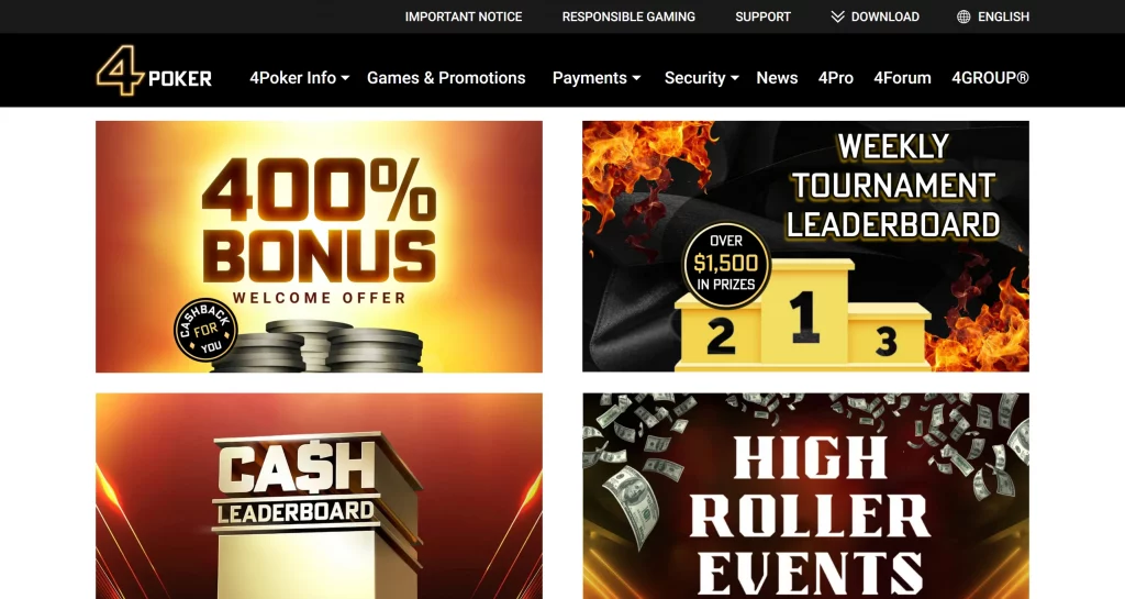 4Poker Room promotions