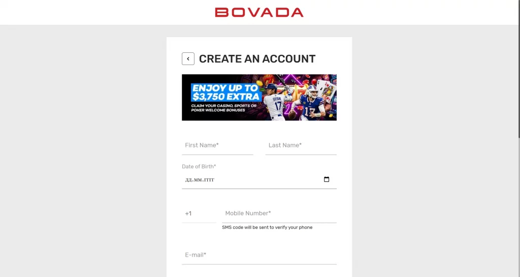 Bovada Poker Room sign up